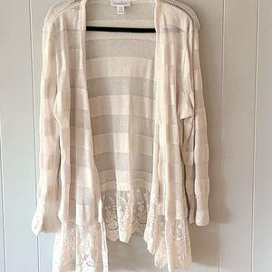 Motherhood Maternity Cardigan with Lace